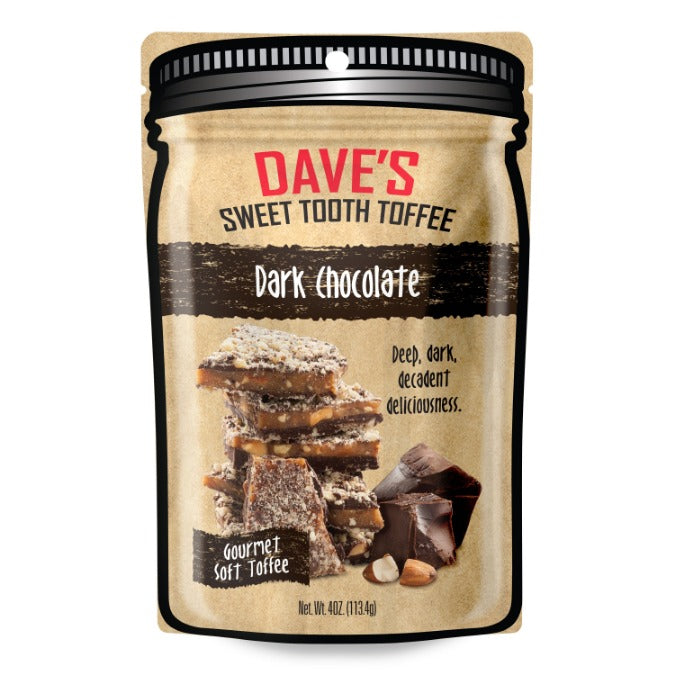 Dark Chocolate Toffee — front packaging view