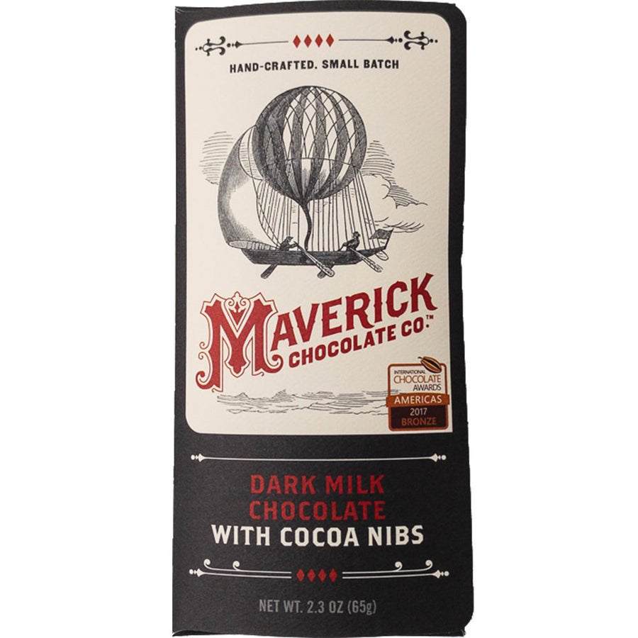 60% Dark Milk Chocolate Bar with Cocoa Nibs — product image 1 of 3