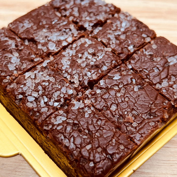 Handmade Dark Chocolate Sea Salt Fudge product photograph from Meems Fudge Shoppe