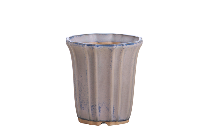 4.5-Inch Flower Cascade Bonsai Pot - Ocean