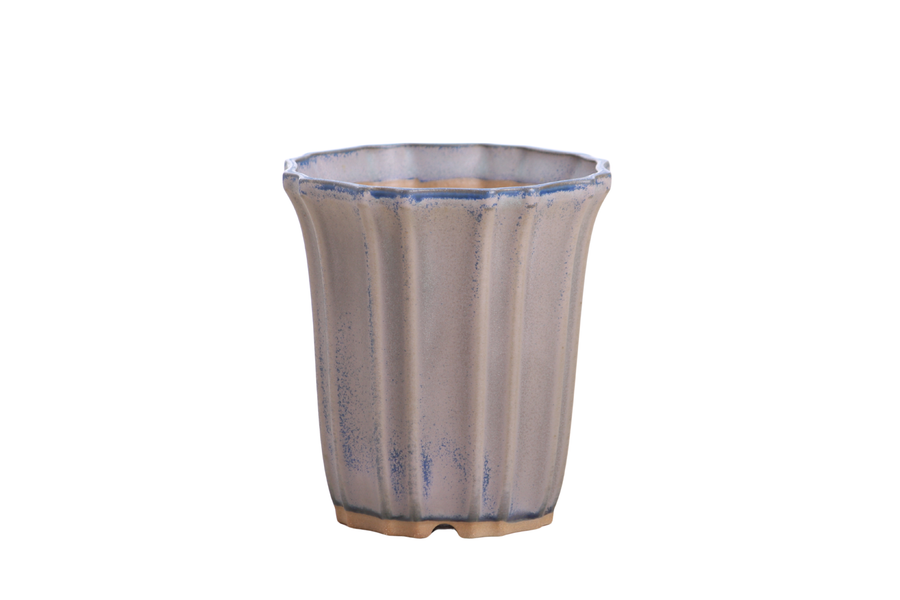 4.5-Inch Flower Cascade Bonsai Pot - Ocean