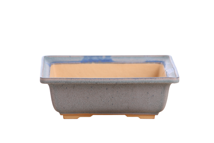 8-Inch Square Bonsai Pot - Ocean