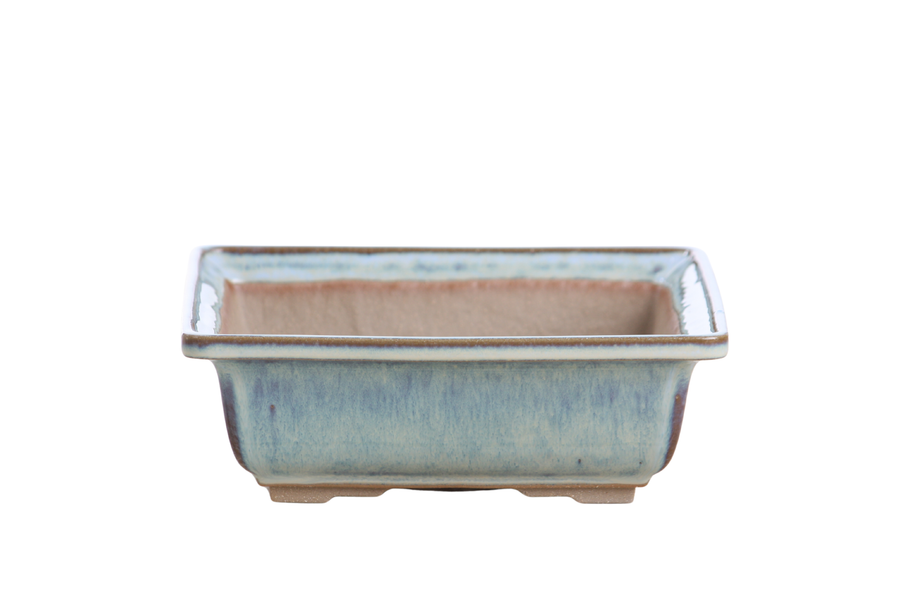 7-Inch Square Bonsai Pot - Glacier