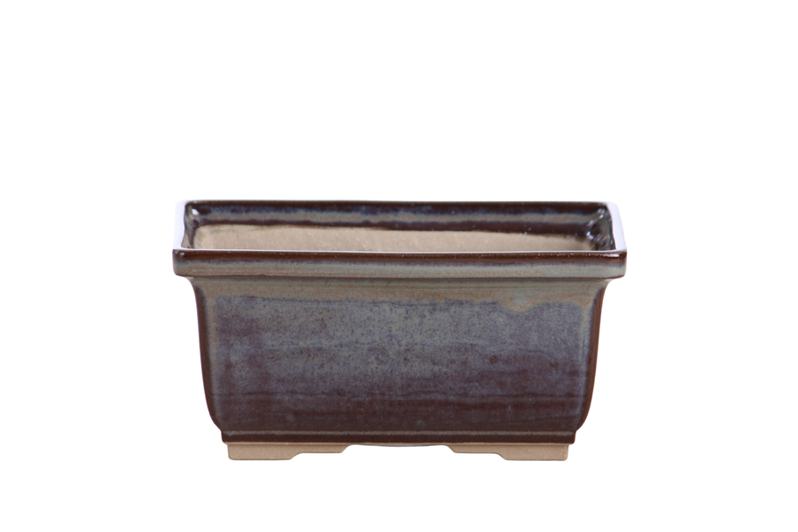 6-Inch Rectangle Deep Bonsai Pot - Starry Night