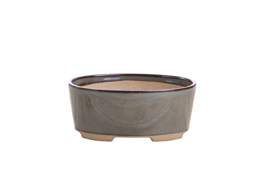 6-Inch Oval A Bonsai Pot - Starry Night