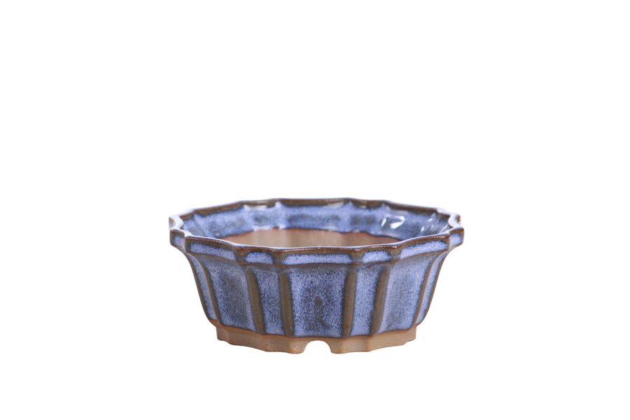 5-Inch Flower Bonsai Pot - Denim
