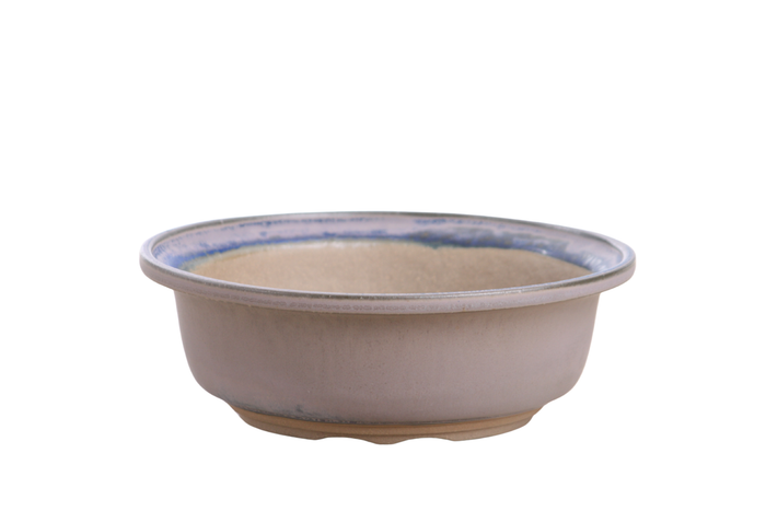 7-Inch Round Bonsai Pot - Ocean