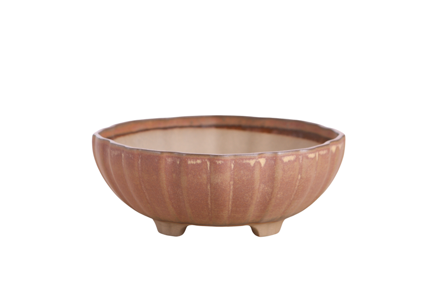 7-Inch Lily Bonsai Pot - Deep Stone