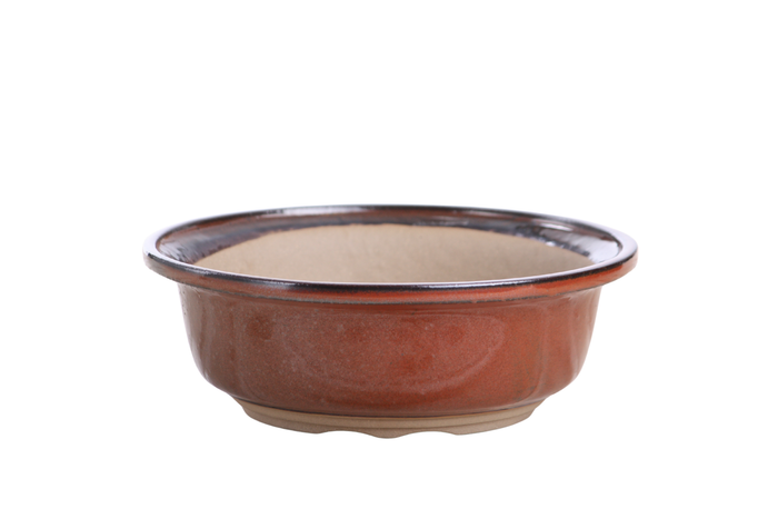 7-Inch Round Bonsai Pot - Sunset