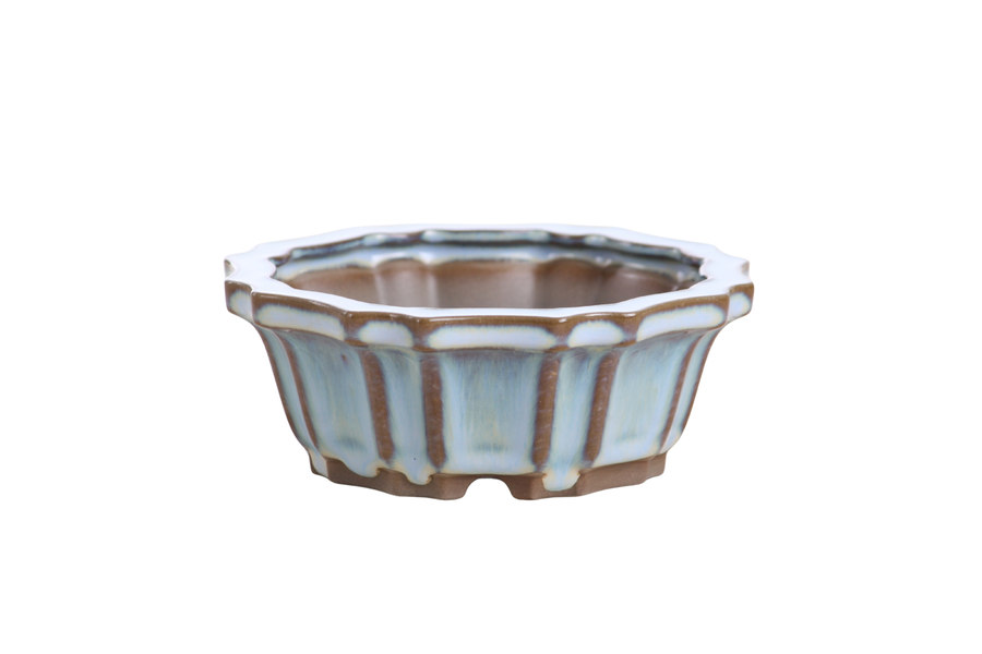 5-Inch Flower Bonsai Pot - Glacier
