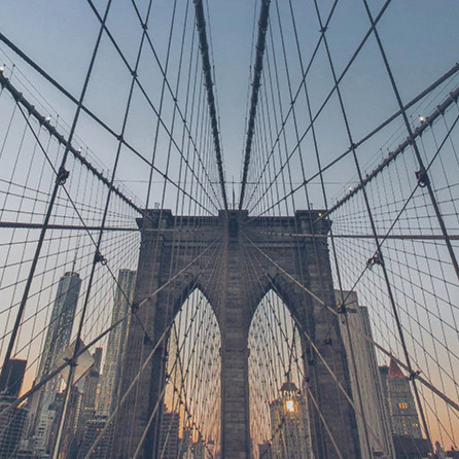 Brooklyn Bridge pictured in the Brooklyn Roast coffee image gallery