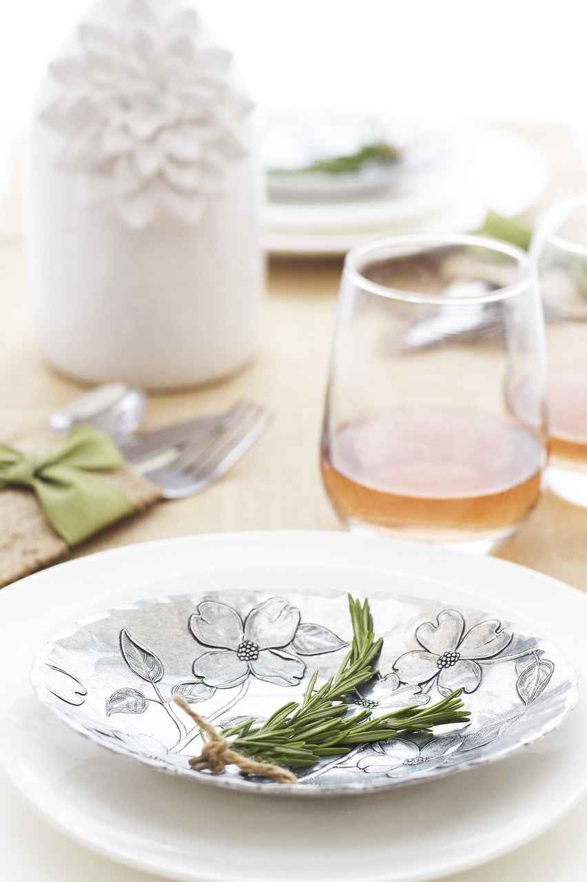 Styled display featuring Dogwood 7 Inch Small Oval Dish