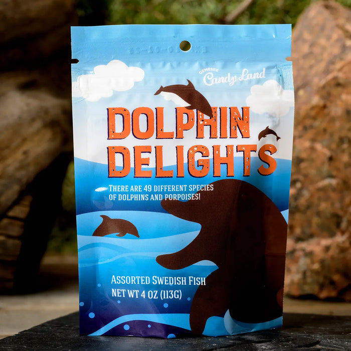 Swedish Fish® Candy – Dolphin Delights illustrated candy pouch