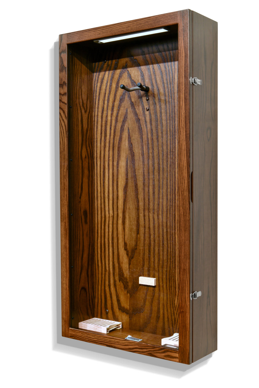 Rich Tobacco ash ClimaCase showing wood grain and door latches