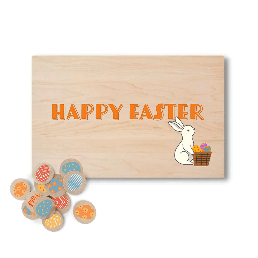 Happy Easter Maple Wood Serving Board
