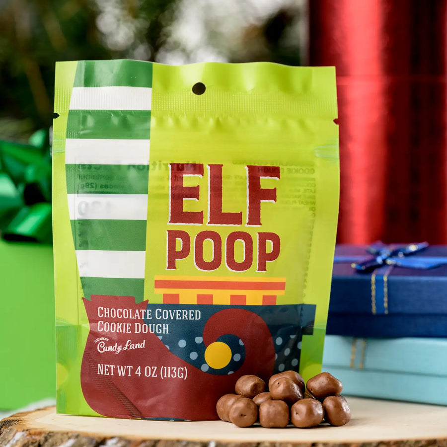 Elf Poop chocolate cookie dough pouch