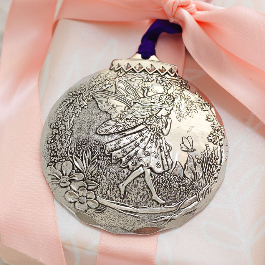 Styled display featuring Enchanted Fairy Ornament
