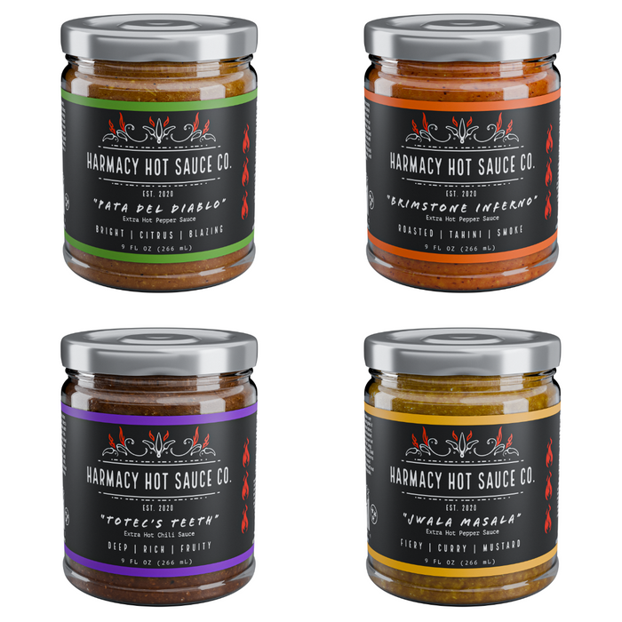 The Infernal Four Hot Sauce Set — product photograph 1 of 6