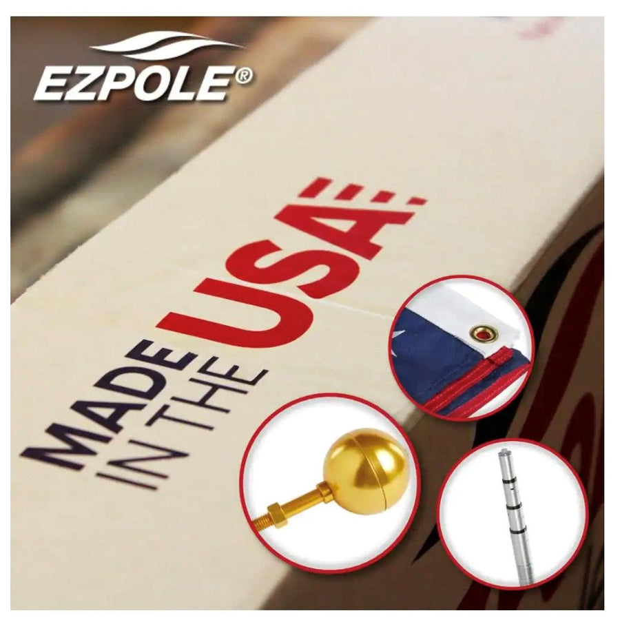 Liberty Telescoping Flagpole Kit — residential flagpole product view (image 5)