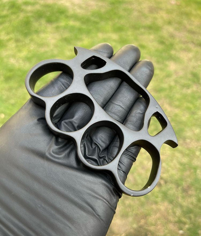 Hand Casted Engraved Black Edition knuckle