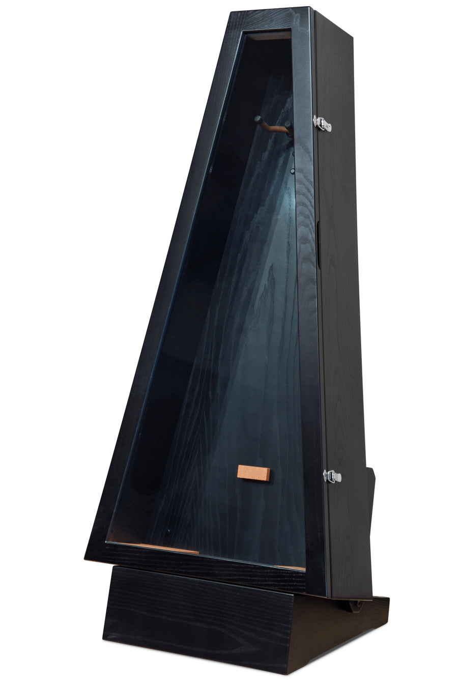 ClimaStand Triangle Humidor with Base - Northern White Ash with Piano Black