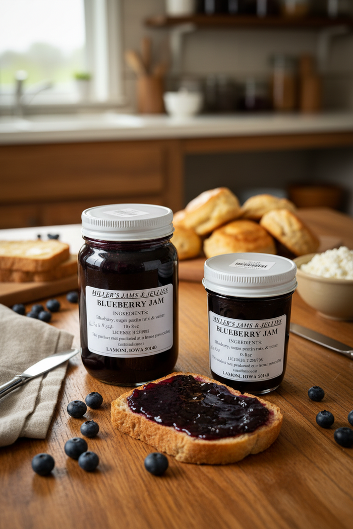Miller’s Blueberry Jam | Authentic Local Amish-Made Spread – product listing image 1
