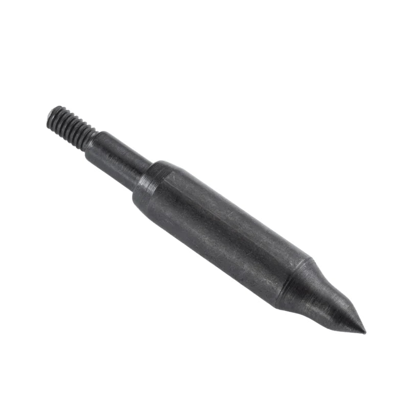 Long-profile steel field point with threaded shank