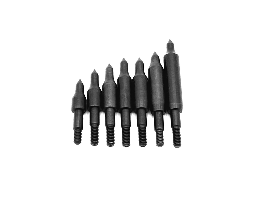 Field-point test assortment arranged in a row