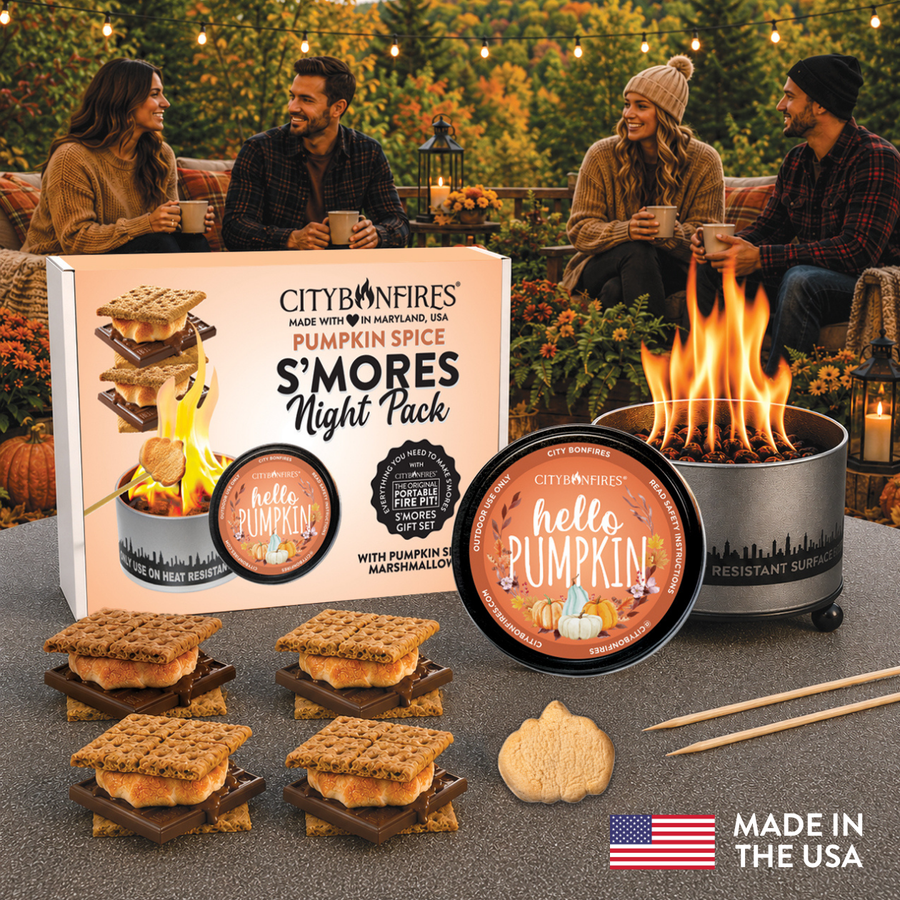 Pumpkin Spice Night Pack with Hello Pumpkin bonfire lid