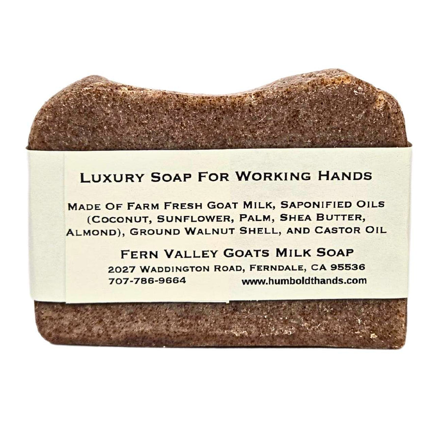 Humboldt Hands Fragrance-Free goat milk soap — rear ingredient label