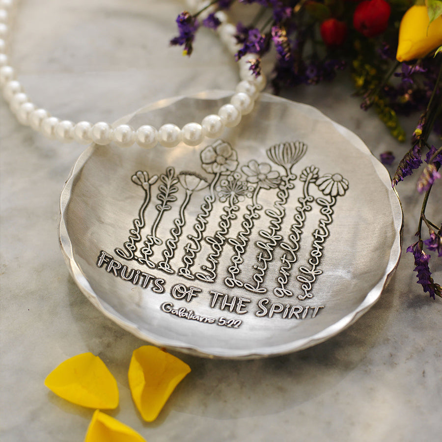 Styled display featuring Fruits of the Spirit Accessory Bowl