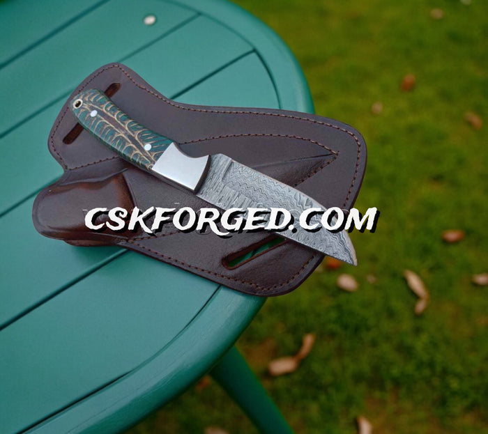 Wild Edge Cowboy Belt Knife With Pancake Sheath