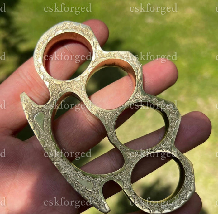 Handmade Engraved Brass knuckle