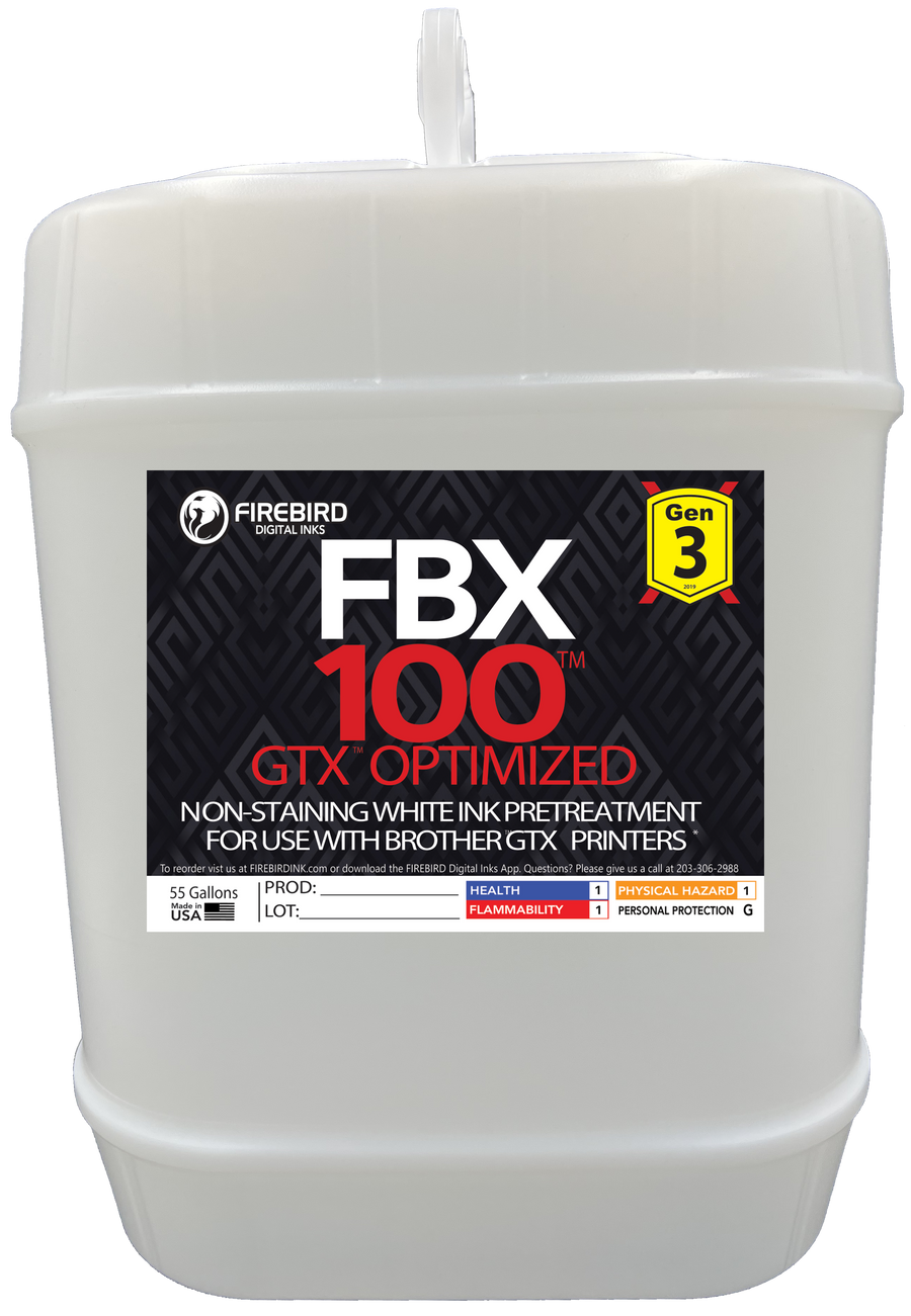 FBX-100 Gen3 GTX Optimized pretreatment in a 5-gallon container