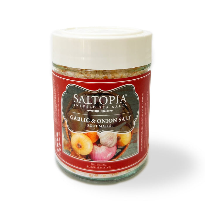 Product photo for Garlic & Onion infused salt – ROOT MATES