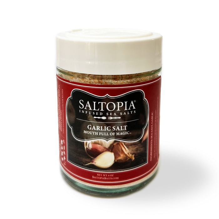 Product photo for Garlic infused salt – MOUTH FULL OF MAGIC