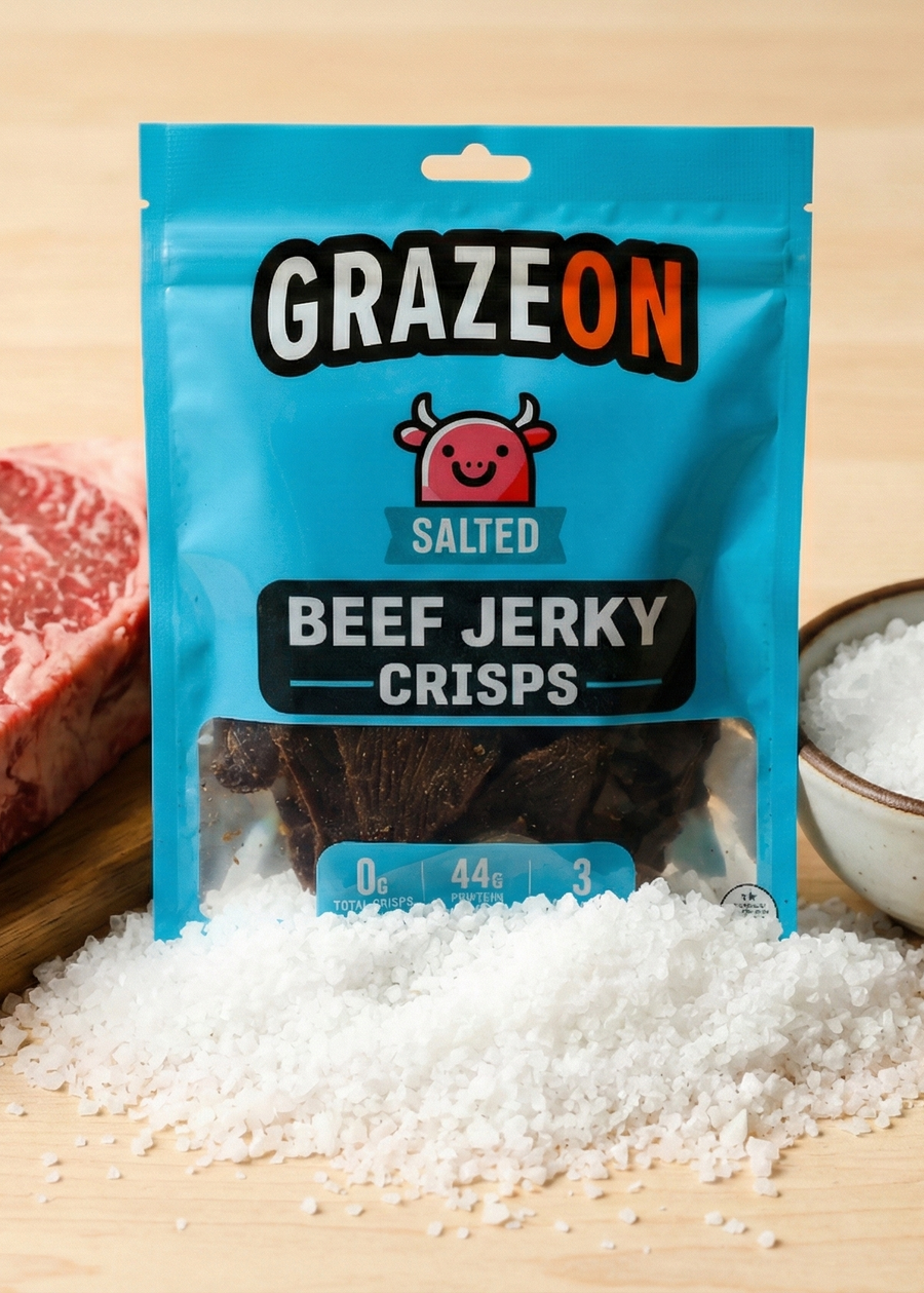 Salt Beef Jerky Crisps – 2 oz — product photograph 4 of 4