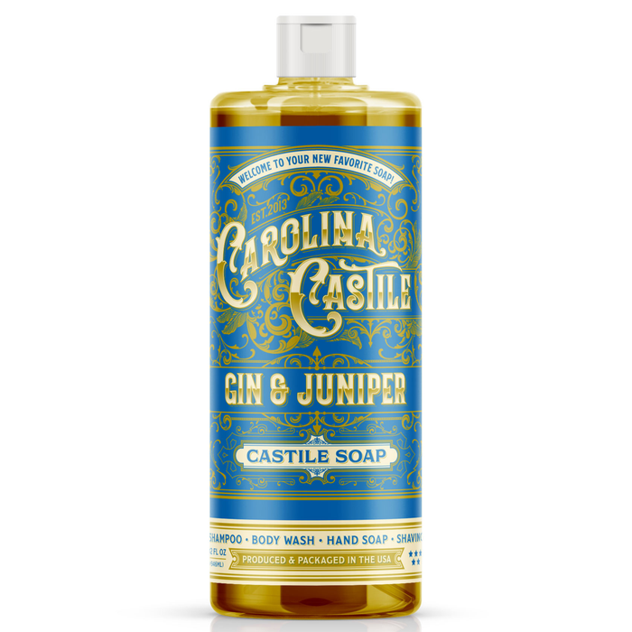 Gin & Juniper Liquid Castile Soap — 32 oz bottle