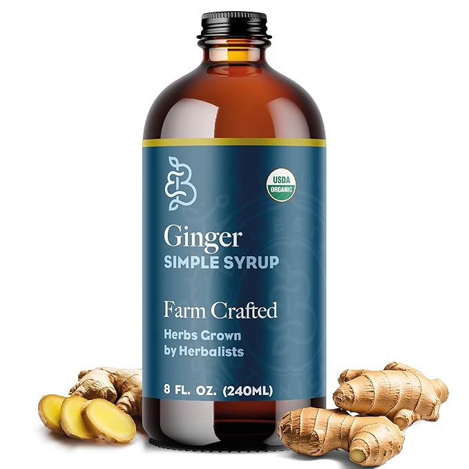Organic Ginger Simple Syrup – botanical syrup photo 1