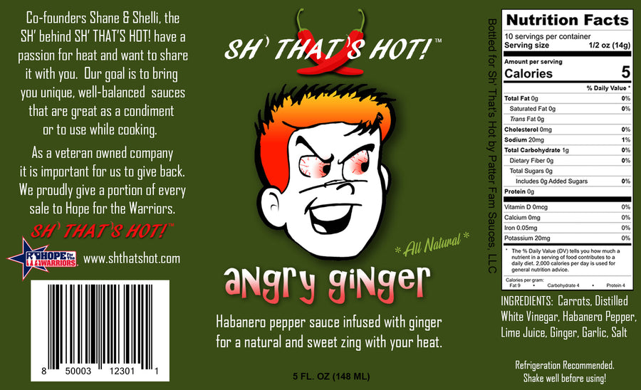 Angry Ginger hot sauce - product image 2