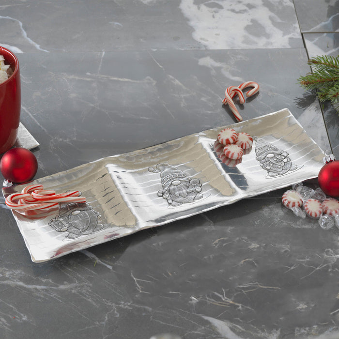 Styled display featuring Gnomes Trio Dish