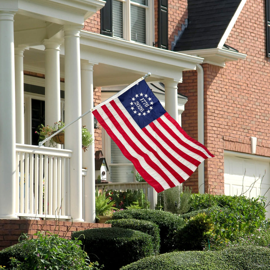 Betsy Ross 250th Flag 3'x5' - 13 Star 1776 to 2026 Nylon Flag — product photo 3
