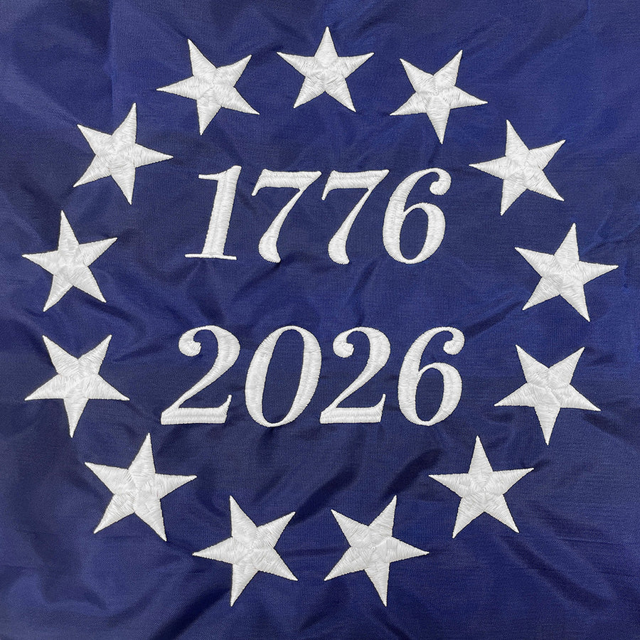 Betsy Ross 250th Flag 3'x5' - 13 Star 1776 to 2026 Nylon Flag — product photo 5
