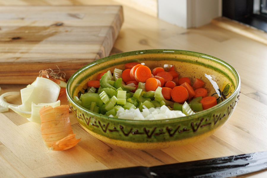 Fresh garden salad illustrating uses for homegrown vegetables