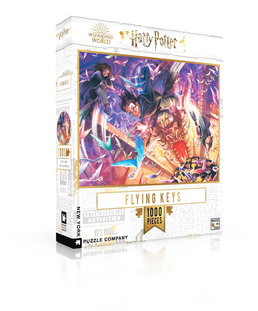 Flying Keys puzzle box and illustrated design