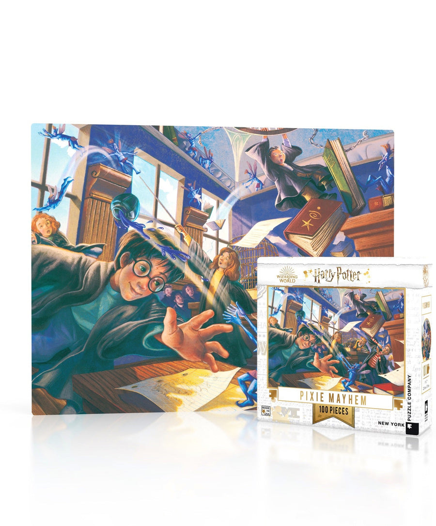 Pixie Mayhem Mini puzzle box and illustrated design