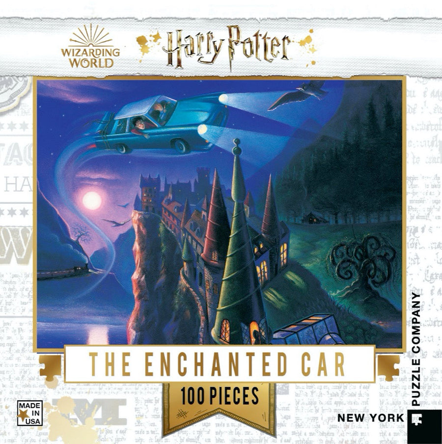 Packaging showing The Enchanted Car Mini puzzle artwork