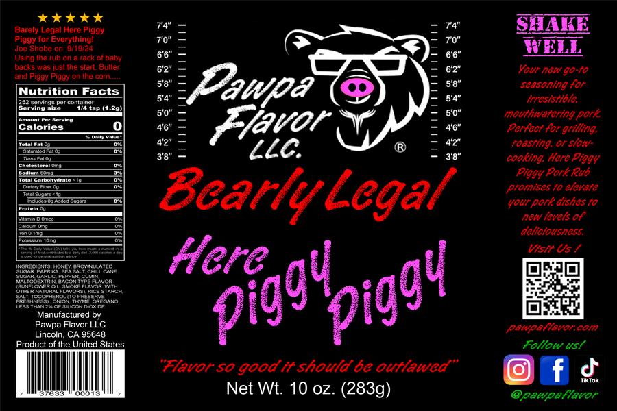 Bearly Legal Here Piggy Piggy