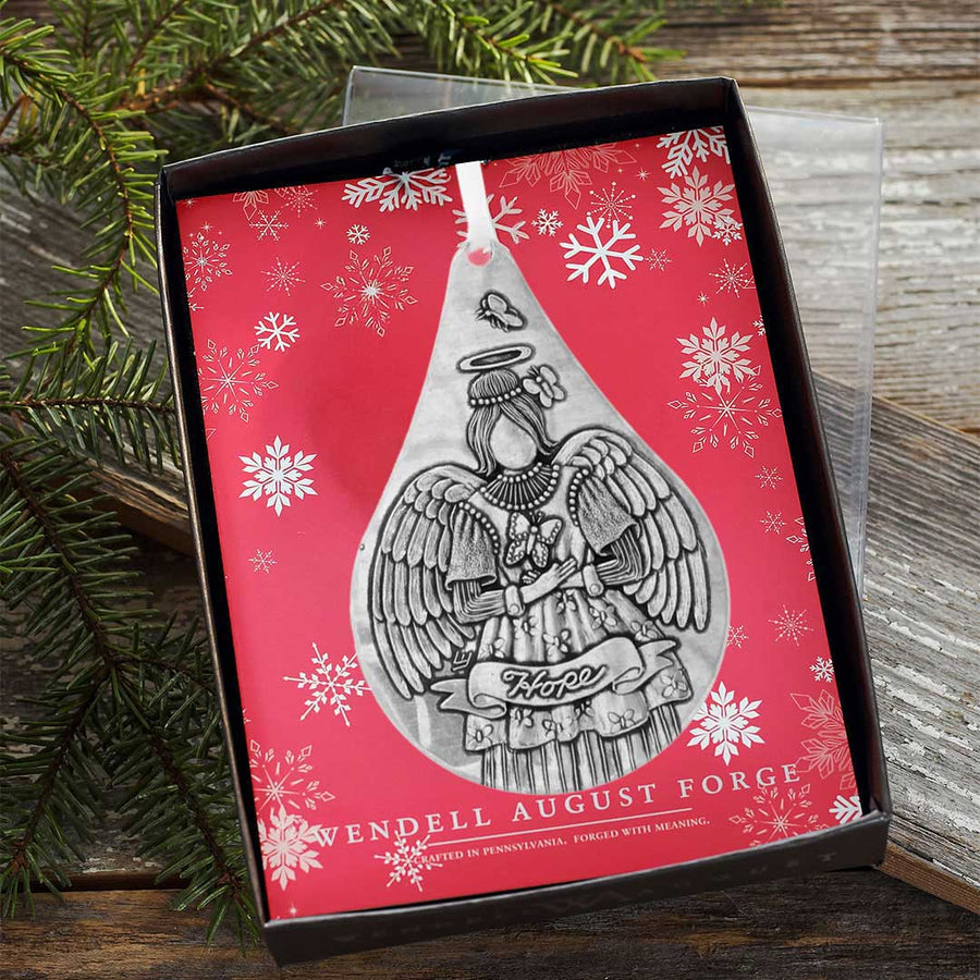 Gift packaging display for Hope Angel Teardrop Ornament