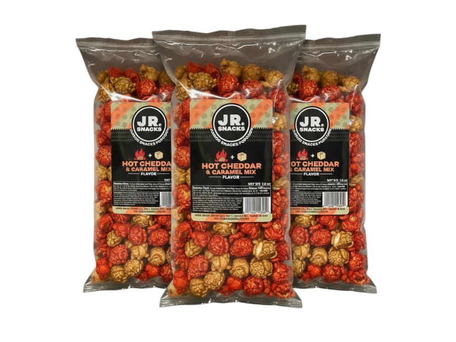 Hot Cheddar & Caramel Gourmet Popcorn Mix – product image 3